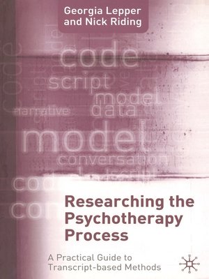cover image of Researching the Psychotherapy Process
